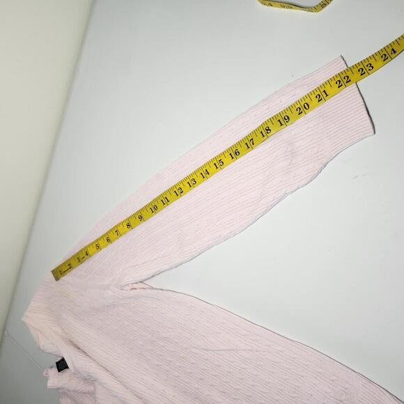 KAREN SCOTT Women's Large Pink V-Neck Cotton Sweater - Picture 7 of 7